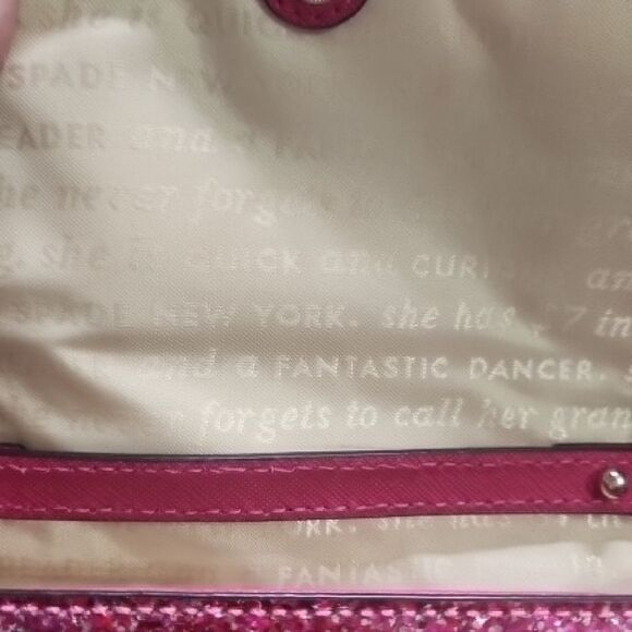 Kate Spade Sparkling Fuchsia Crossbody Bags With Storybook Lining Set Of 2 - Picture 10 of 16